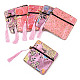 Chinese Brocade Tassel Zipper Jewelry Bag Gift Pouch(ABAG-F005-11)-1