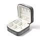 Квадратные бархатные коробки для ювелирных изделий на молнии(VBOX-C003-01D)-1