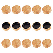 Spice Jars Lids, Bamboo Spice Lid Fits 4 Oz Square Spice Jars, Moccasin, 46x17mm, Inner Diameter: 39.5mm(WOOD-WH0027-88)
