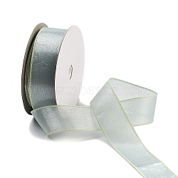 20 Yards Polyester Ribbon, for Gift Wrapping, Azure, 1 inch(25mm), about 20.00 Yards(18.29m)/Roll(OCOR-Z005-02C)