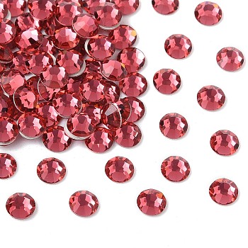 Preciosa&reg MAXIMA Crystal No Hotfix Flatback Stones, Czech Crystal, Dura Foiling, Round(438 11 615 Chaton Rose), 70040 Indian Pink, SS8(2.3~2.5mm)