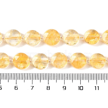 citrine naturelle brins de perles(G-N342-17)-5