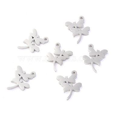Stainless Steel Color Dragonfly 304 Stainless Steel Charms
