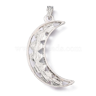 Chakra Jewelry Alloy Bezel Gemstone Big Pendants(G-M039-02)-3