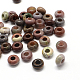 Natural Indian Agate European Large Hole Beads(G-Q442-02)-1