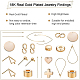 Brass Stud Earrings(EJEW-BC0001-01G)-7