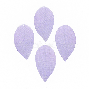 Medium Purple Leaf Polyester Big Pendants