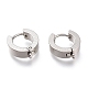 201 Stainless Steel Huggie Hoop Earrings Findings(X-STAS-A167-01B-P)-1