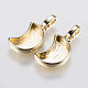 Brass Pendant Cabochon Settings(KK-G338-08G)-1