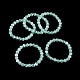 Bracelet extensible en perles rondes en sélénite naturelle teinte pour femmes(BJEW-G697-02A)-1