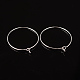Silver Color Plated Brass Earring Hoops(X-EC067-2S)-1