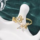Brass Micro Pave Cubic Zirconia Cuff Open Rings(RJEW-F204-03G)-5