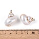 Electroplate Natural Sea Shell Pendants(SSHEL-T018-09)-3