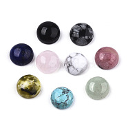 Natural Gemstone Cabochons, Half Round/Dome, Mixed Dyed and Undyed, 8x3~4mm(G-N326-59)