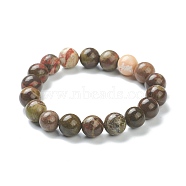 Natural Agate Beaded Stretch Bracelets, Round, Beads: 10~10.5mm, Inner Diameter: 2 inch(5.15cm)(BJEW-D446-D-35)