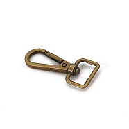 Alloy Swivel Clasps, Swivel Snap Hook, Antique Bronze, 58x26mm(PW-WG55023-12)