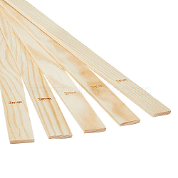 Wood Rolling Mud Stick Guides, Rectangle, Wheat, 30x2x0.3cm(WOOD-WH0022-69E)