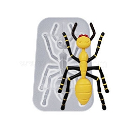 DIY Display Silicone Molds, for UV Resin, Epoxy Resin Craft Making, Ant Pattern, Ant: 69x45x9mm, Inner Diameter: 61x37mm(DIY-P074-07B)