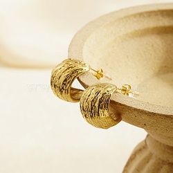 Stainless Steel C-shape Earrings for Women(PP9633-1)