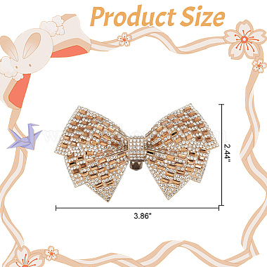 ちょう結びのラインストーンの靴の装飾(DIY-WH0430-522A)-2