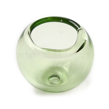 прозрачный конус из стеклянных бусин(GLAA-G100-01A-02)-2
