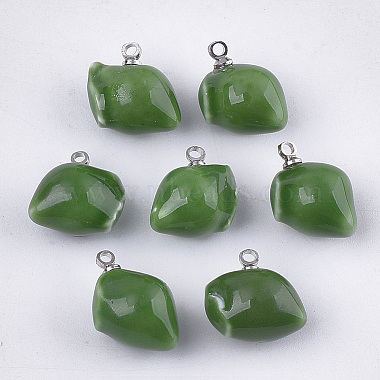 Platinum Green Others Porcelain Charms