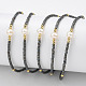 Регулируемые нейлоновые шнур плетеный браслеты из бисера(BJEW-P256-B32)-1