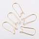 304 Stainless Steel Hoop Earrings Findings Kidney Ear Wires(A-STAS-H436-03)-1