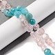 Natural Amazonite & Rose Quartz Beads Strands(G-L610-B01-01)-2