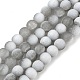 Frosted Crackle Glass Beads Strands(GLAA-U001-6mm-M06)-1