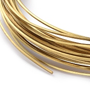 Square Brass Wire for Jewelry Making, Raw(Unplated), 0.8mm, about 32.8 Feet(10m)/roll(CWIR-E003-03)