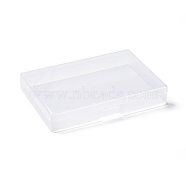 (Defective Closeout Sale:Scratch), Transparent Plastic Storage Box, for Disposable Face Mouth Cover, Portable Rectangle Dust-proof Mouth Face Cover Storage Containers, Clear, 7.5x10.7x1.8cm(CON-XCP0007-07)