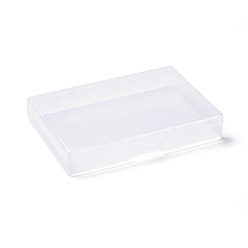 (Defective Closeout Sale:Scratch), Transparent Plastic Storage Box, for Disposable Face Mouth Cover, Portable Rectangle Dust-proof Mouth Face Cover Storage Containers, Clear, 7.5x10.7x1.8cm