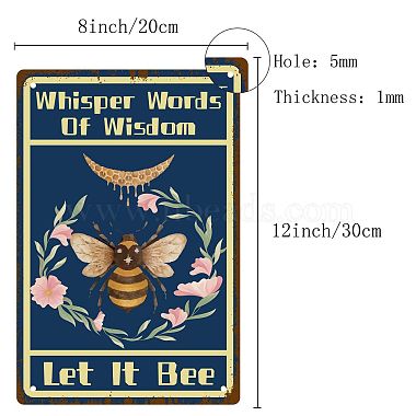 Rectangle Metal Iron Sign Poster(AJEW-WH0157-328)-2