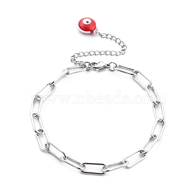 Iron Paperclip Chain Bracelets(BJEW-JB0544)-2