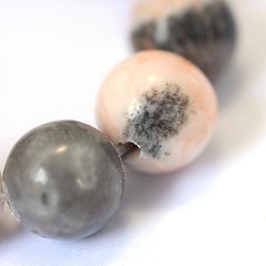 Jaspe zèbre naturel chapelets de perles rondes(G-E334-8mm-11)-7