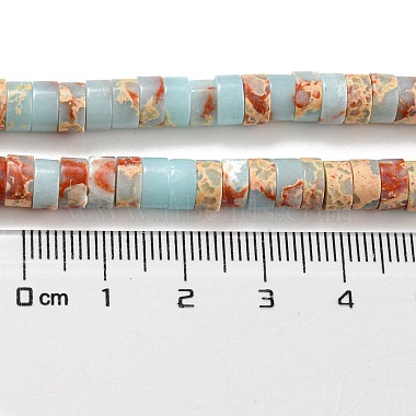 Brins de perles teintes en jaspe impérial synthétique(G-D077-D01-01E)-5