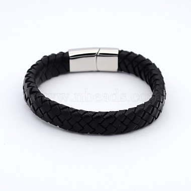 Unisex Casual Style Braided Leather Bracelets Making(BJEW-F119-10)-3