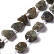 Chapelets de perles en labradorite naturelle (G-B024-12)-1
