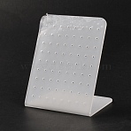 Acrylic Earring Display Stands, Clear, 8x5.5~6.5x9.5~10.5cm(EDIS-WH0033-03)