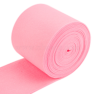 Non Woven Fabric Embroidery Needle Felt for DIY Crafts, Pink, 140x3mm, about 6m/roll(DIY-WH0156-92Q)