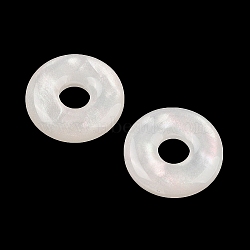 Opaque Resin Pendants, Donut Charms, White, 16x3.5mm, Hole: 5mm(CRES-I036-10D)