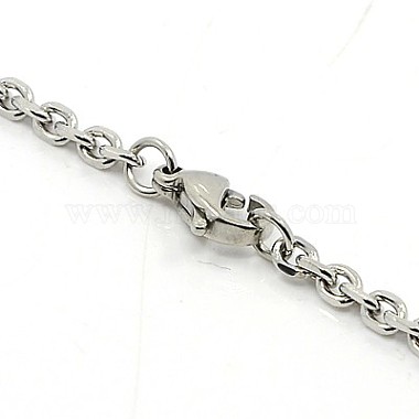 304 Stainless Steel Necklaces(NJEW-F027-40-2mm)-3