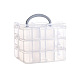 3-Tier Transparent Plastic Storage Container Box(CON-PW0001-036D)-1