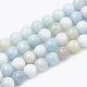 Chapelets de perles en aigue-marine naturelle(G-S333-8mm-003)-1