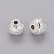 Brass Textured Beads(KK-B208-S)-2
