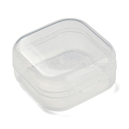 Plastic Bead Containers, Square, Clear, 3.7x3.45x1.8cm(CON-XCP0002-13)