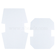 CHGCRAFT 2 Sets 2 Style Non-woven Fabrics Felt Pad & Resin Net, Bag DIY Accessories, White, 45.3x24x0.2cm and 43.5x23cm, 2pcs/set, 1 set/style(FIND-CA0002-49)