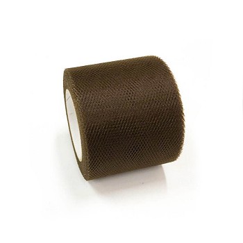 Deco Mesh Ribbons, Tulle Fabric, Tulle Roll Spool Fabric For Skirt Making, Coconut Brown, 2 inch(5cm), about 25yards/roll(22.86m/roll)