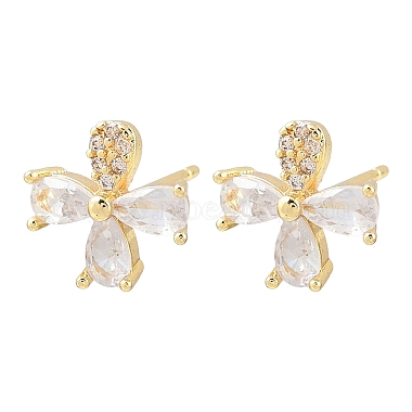 Boucles d'oreilles &agrave; tige en laiton(EJEW-F400-01A-G)-2